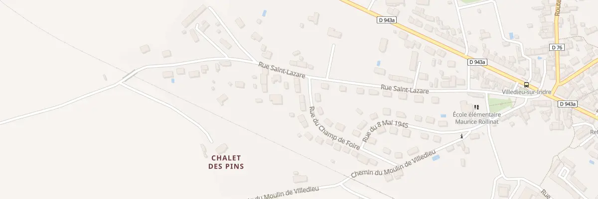 Plan du 5 Rue du Champ de Foire à Villedieu-sur-Indre