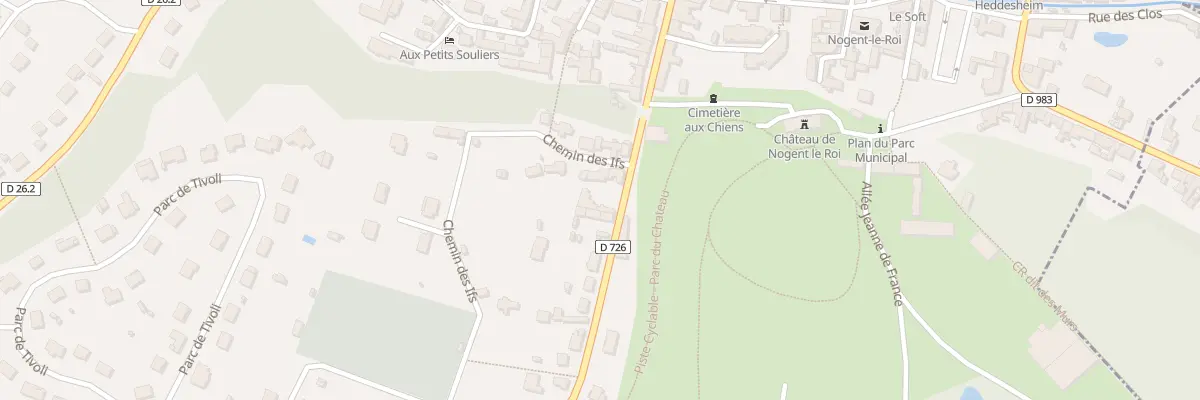 Plan du 26A Rue Porte Chartraine à Nogent-le-Roi