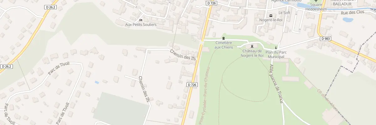 Plan du 26T Rue Porte Chartraine à Nogent-le-Roi