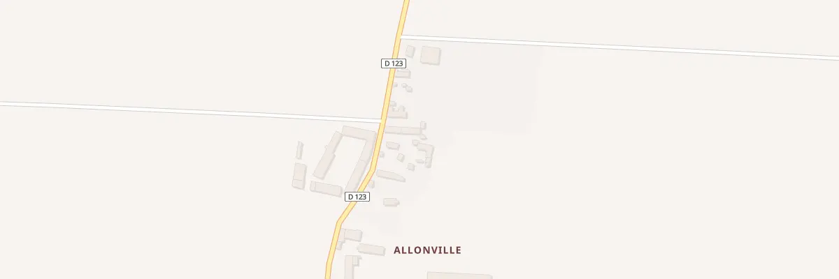 Plan du 7 Allonville à Neuvy-en-Dunois
