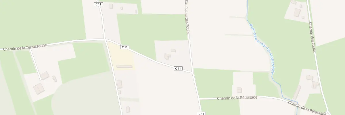 Plan du 1320 Che Plaine des Foulis à Nègrepelisse