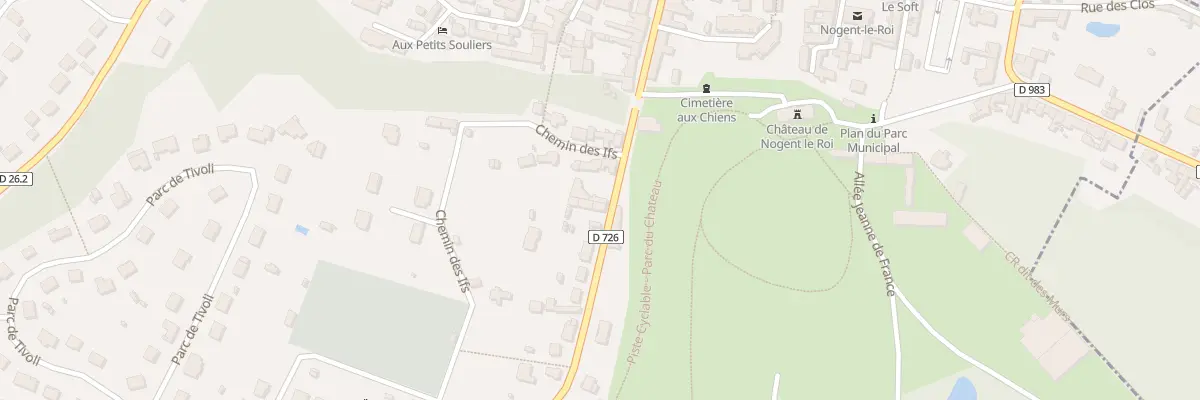 Plan du 26B Rue Porte Chartraine à Nogent-le-Roi