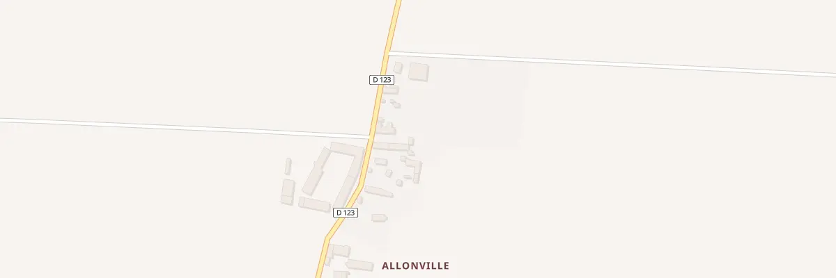Plan du 5B Allonville à Neuvy-en-Dunois