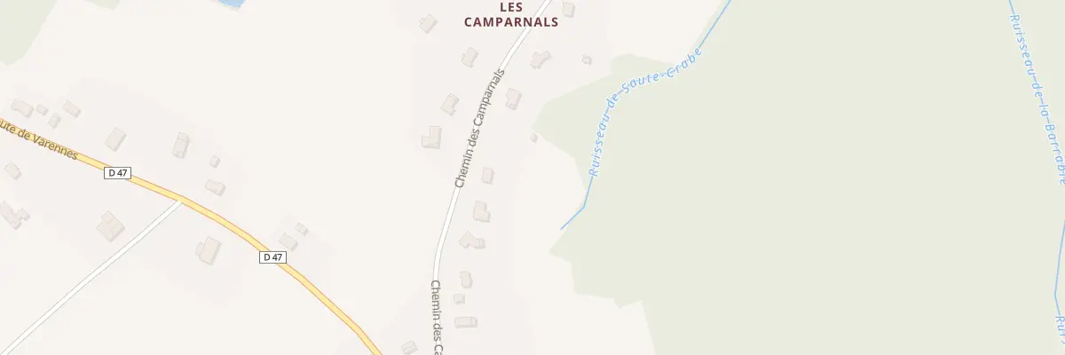 Plan du 276 Che des Camparnals au Born