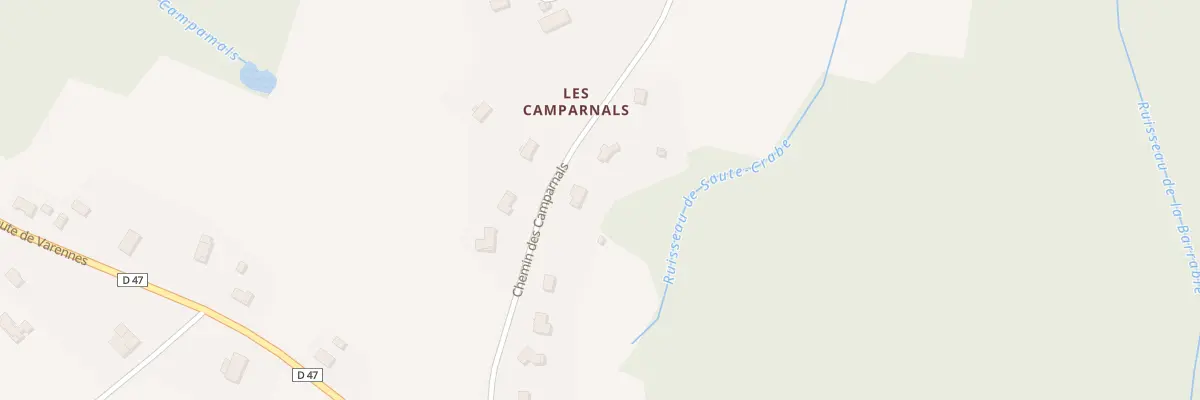 Plan du 376 Che des Camparnals au Born