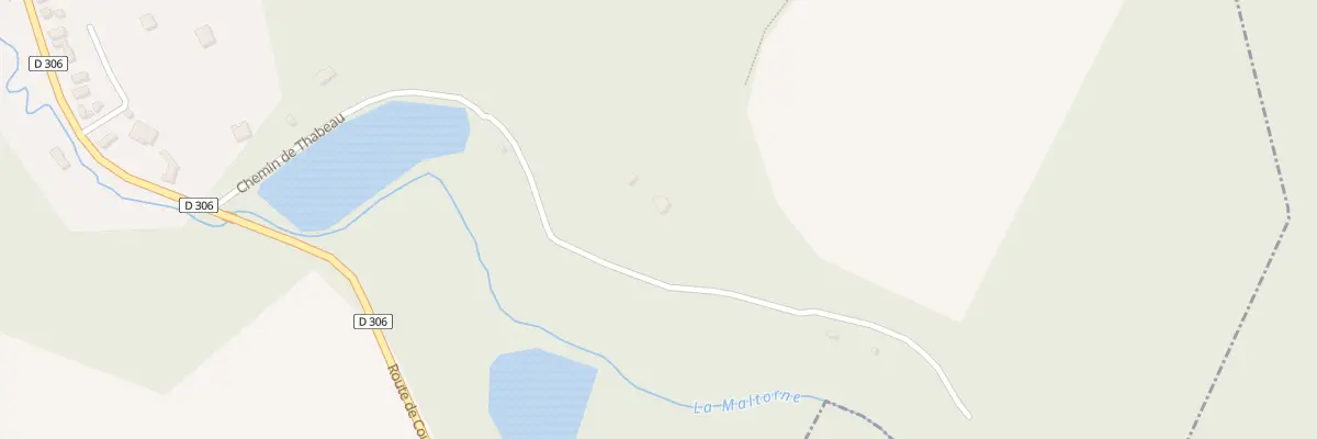 Plan du 5 Che du Thabeau à Bréchamps