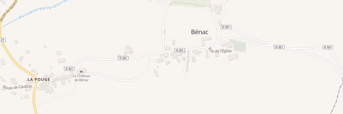 Plan du 29 Benac de Dessous à Bénac
