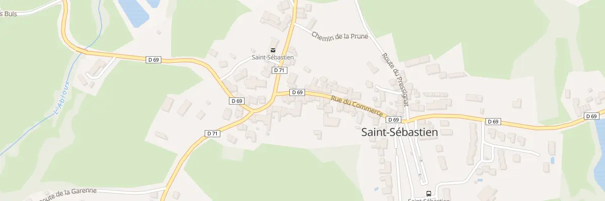 Plan du 2 Rue du Commerce à Saint-Sébastien