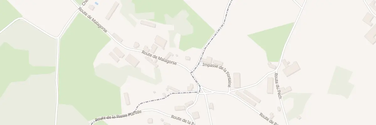 Plan du 2117 Rte de Malagorse à Cuzance