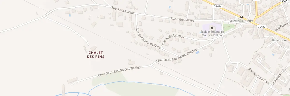 Plan du 17 Rue du Champ de Foire à Villedieu-sur-Indre