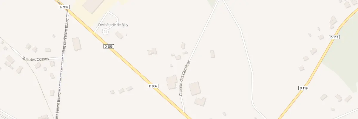 Plan du 7 Che des Carrières à Billy