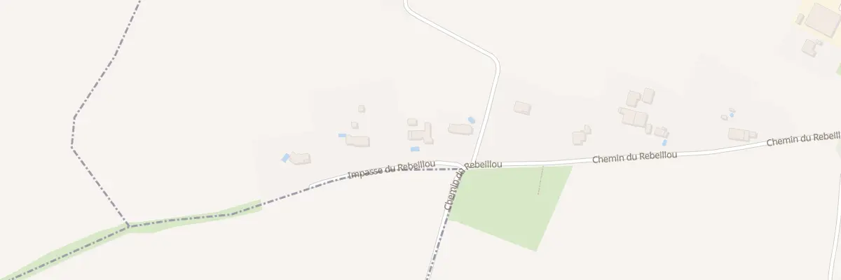Plan du 2 Imp du Rébeillou à Flourens