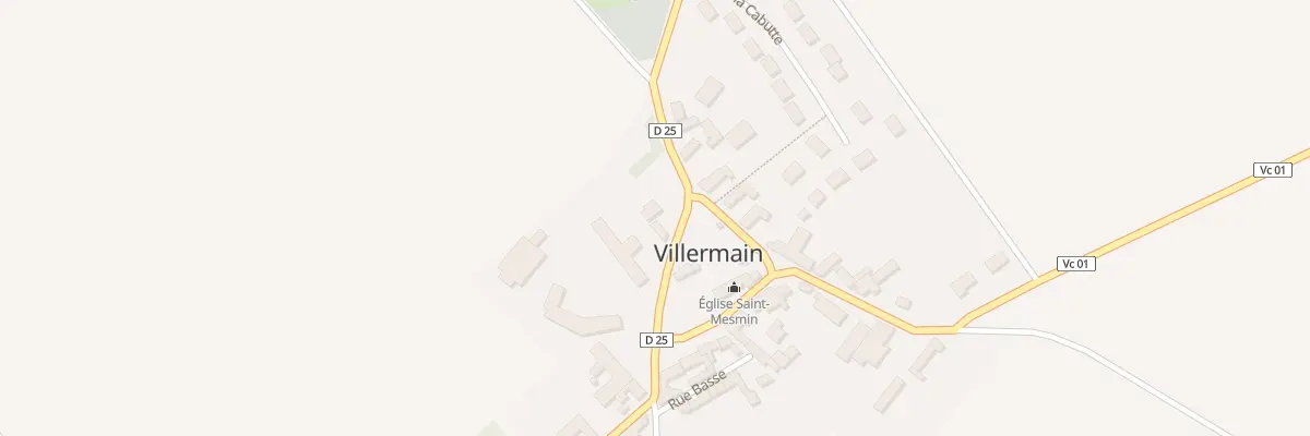 Plan du 12 Rte d’Ouzouer-le-Marché à Villermain