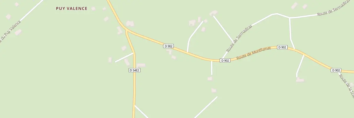 Plan du 1310 Rte de Monfumat à Chanteix