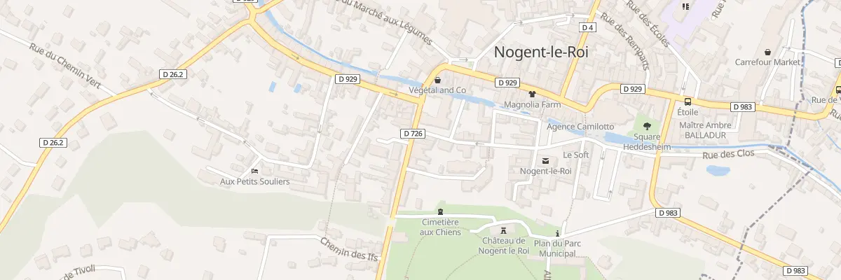 Plan du 7 Rue Porte Chartraine à Nogent-le-Roi