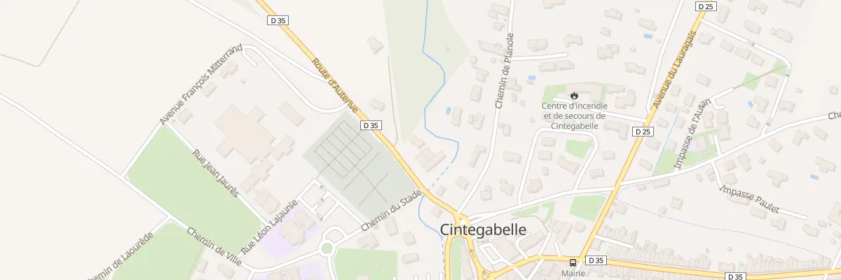 Plan du 40 Rte d’Auterive à Cintegabelle
