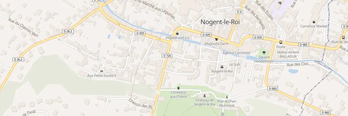 Plan du 5 Rue Porte Chartraine à Nogent-le-Roi