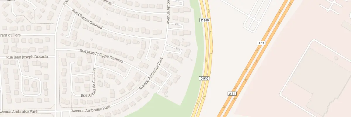 Plan du 4 Rue Jules Massenet à Chartres