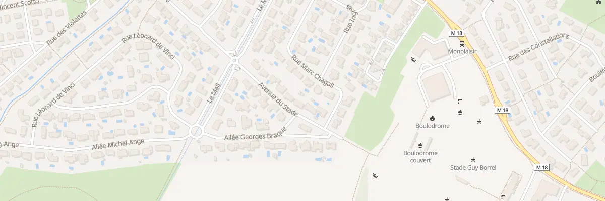 Plan du 23 Av du Stade à Quint-Fonsegrives