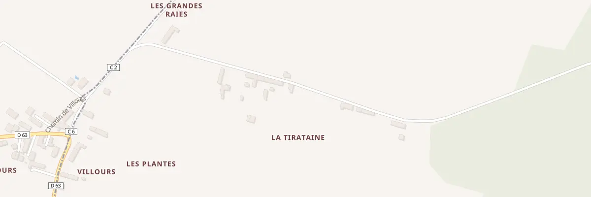 Plan du 12 La Tirataine à Saint-Lactencin