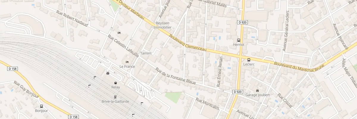 Plan du 46 Rue De Turenne à Brive-la-Gaillarde