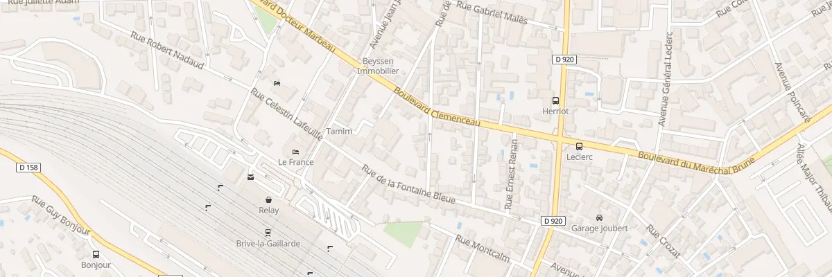 Plan du 44 Rue De Turenne à Brive-la-Gaillarde