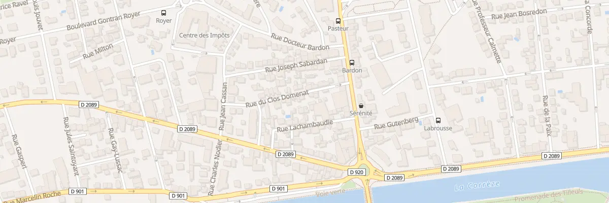 Plan du 7B Rue Du Clos Domenat à Brive-la-Gaillarde