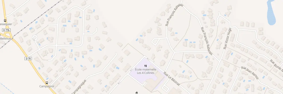 Plan du 8 Imp Emile Zola à Castelmaurou