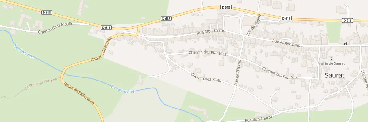 Plan du 54 Rue des Planèzes à Saurat