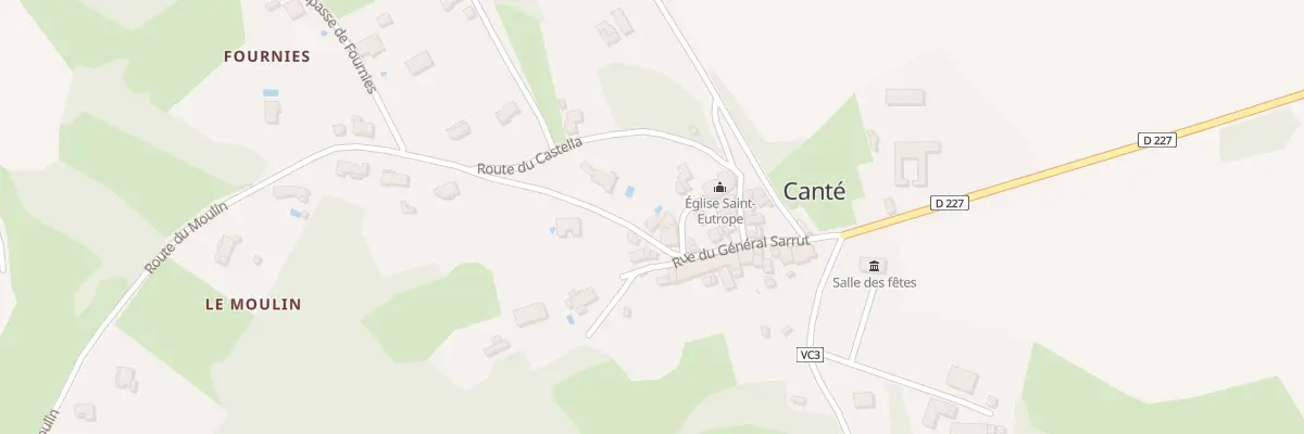 Plan du 33 Le Village à Canté