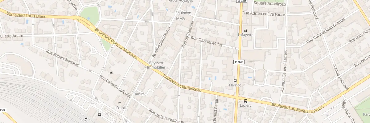 Plan du 35 Rue De Turenne à Brive-la-Gaillarde