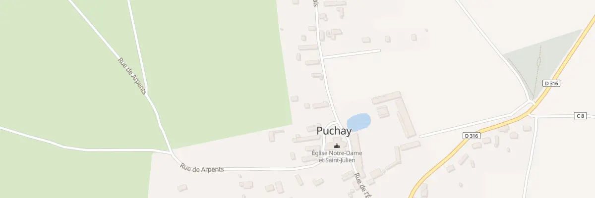Plan du 5 Rue des Miclais à Puchay