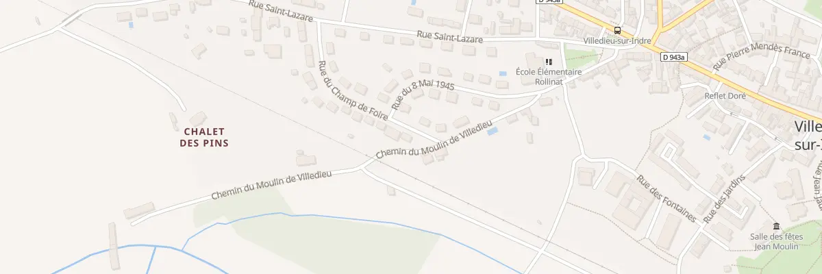 Plan du 27 Rue du Champ de Foire à Villedieu-sur-Indre