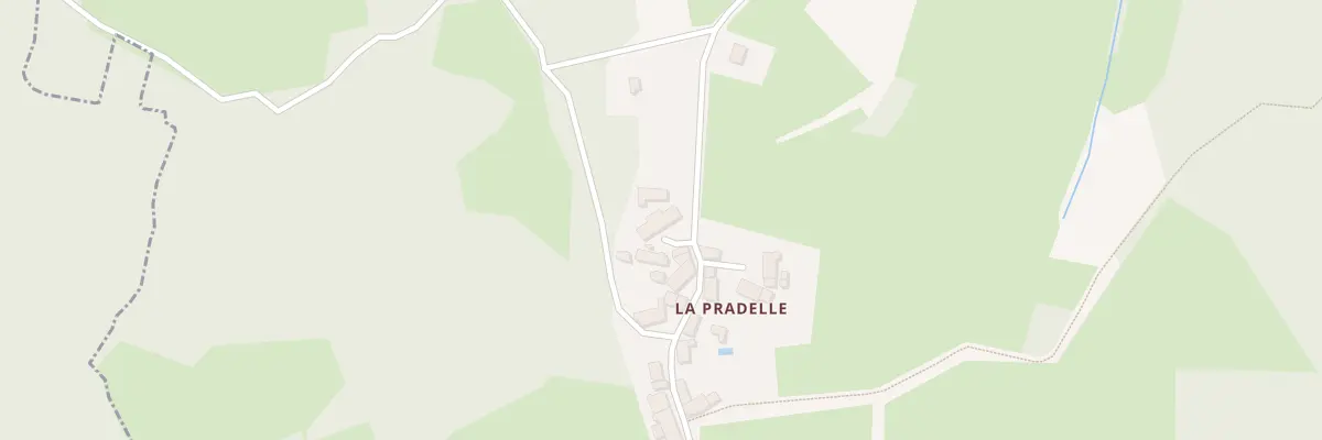 Plan du 3 La Pradelle à Arrènes