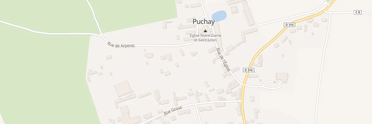 Plan du 1T Rue des Arpents à Puchay