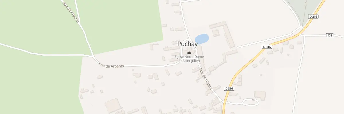 Plan du 6 Pl de l’Eglise à Puchay