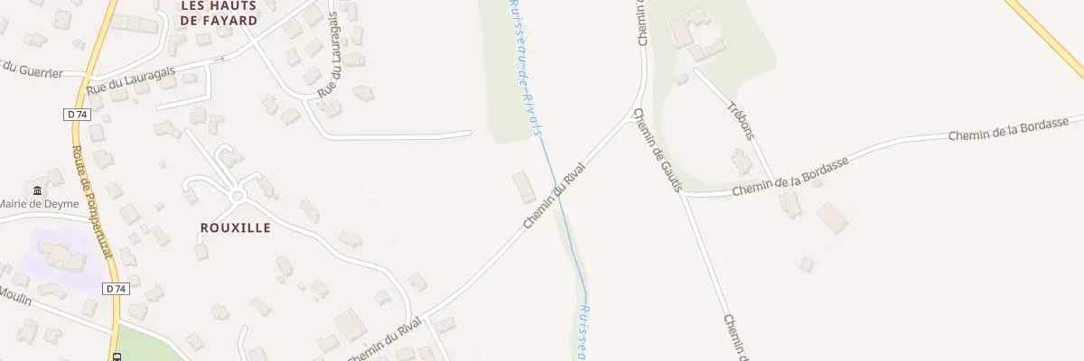 Plan du 48 Rouxille à Deyme