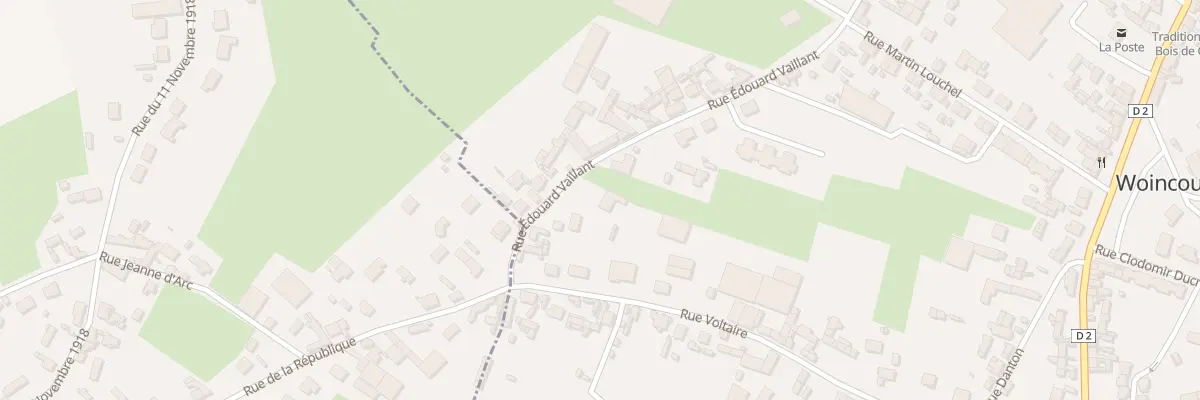 Plan du 41 Rue Edouard Vaillant à Woincourt