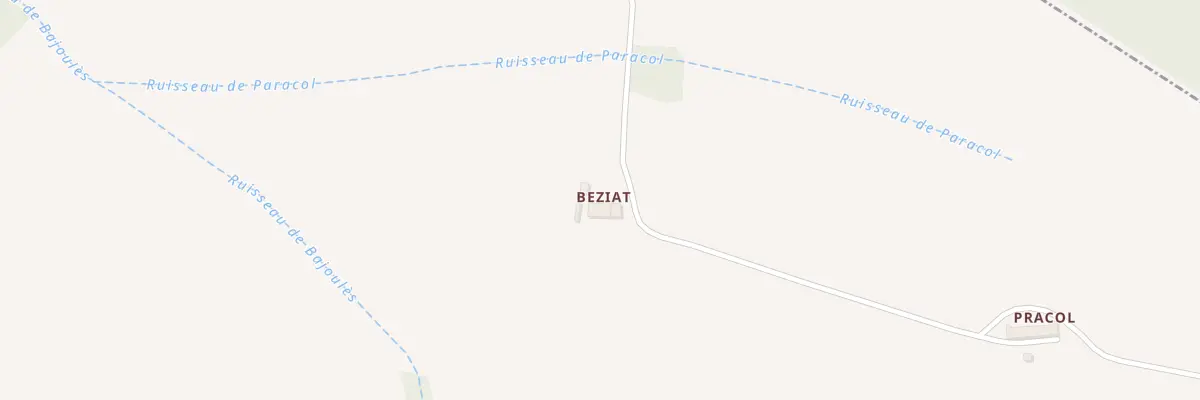 Plan du 9 Beziat à Auragne