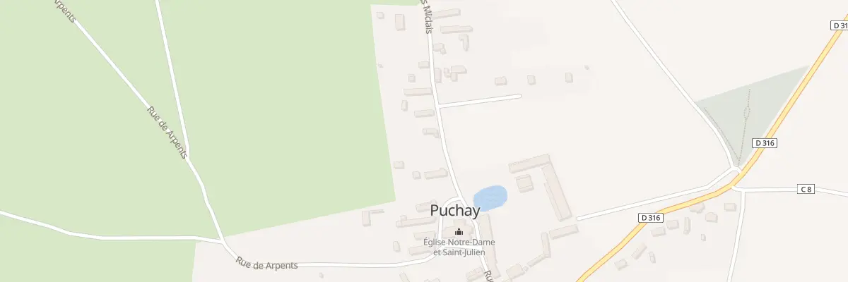 Plan du 7T Rue des Miclais à Puchay