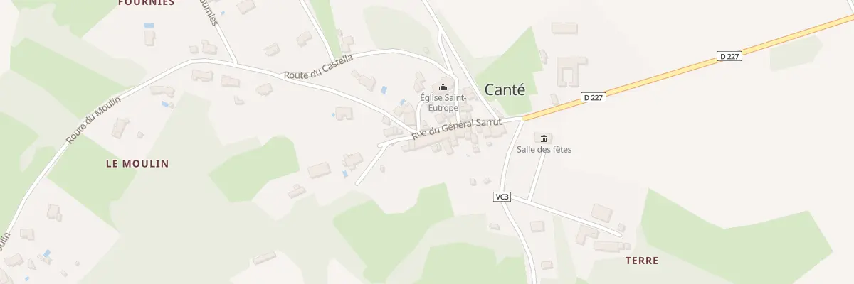 Plan du 55 Le Village à Canté