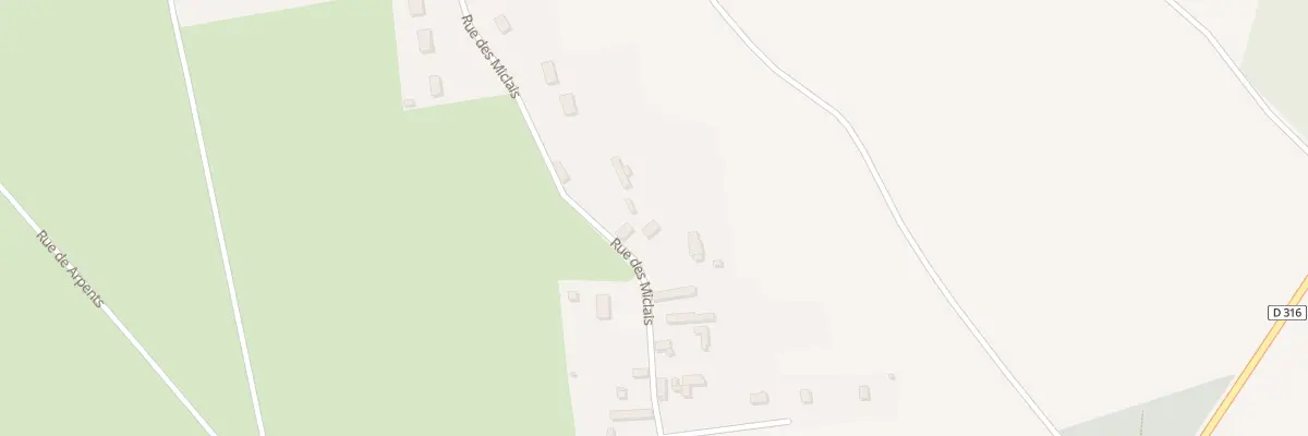 Plan du 85 Les Miclais à Puchay