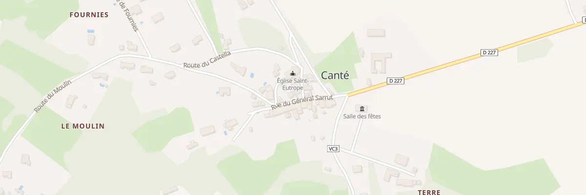 Plan du 48 Le Village à Canté