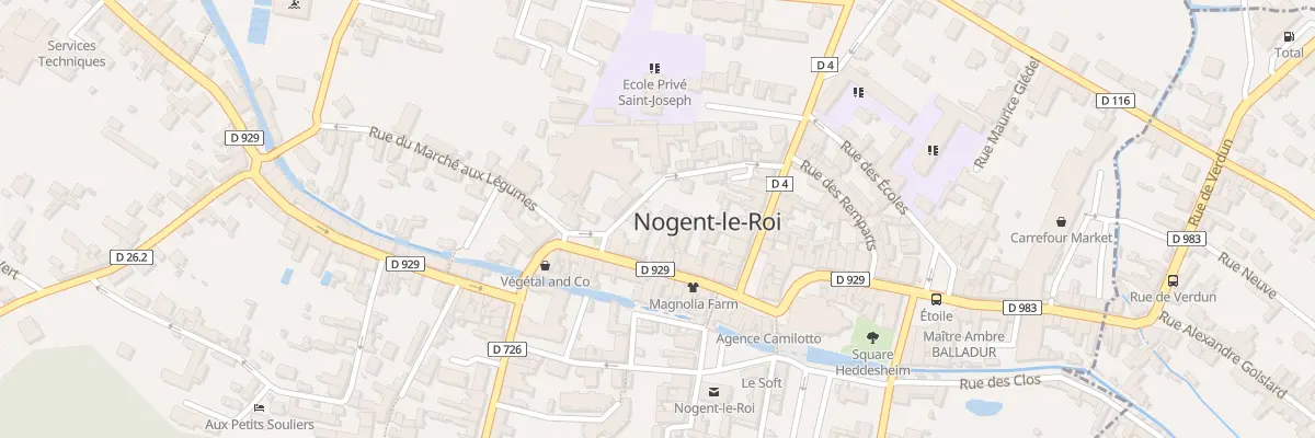 Plan du 24 Rue du Général de Gaulle à Nogent-le-Roi