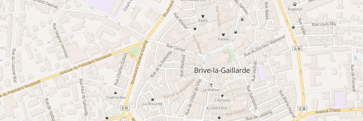 Plan du 15 Rue Maillard à Brive-la-Gaillarde