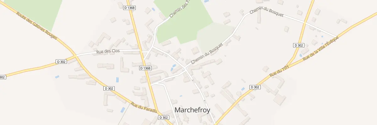 Plan de Che du Bosquet à Saint-Ouen-Marchefroy