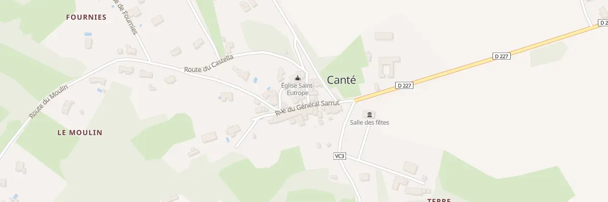 Plan du 45 Le Village à Canté