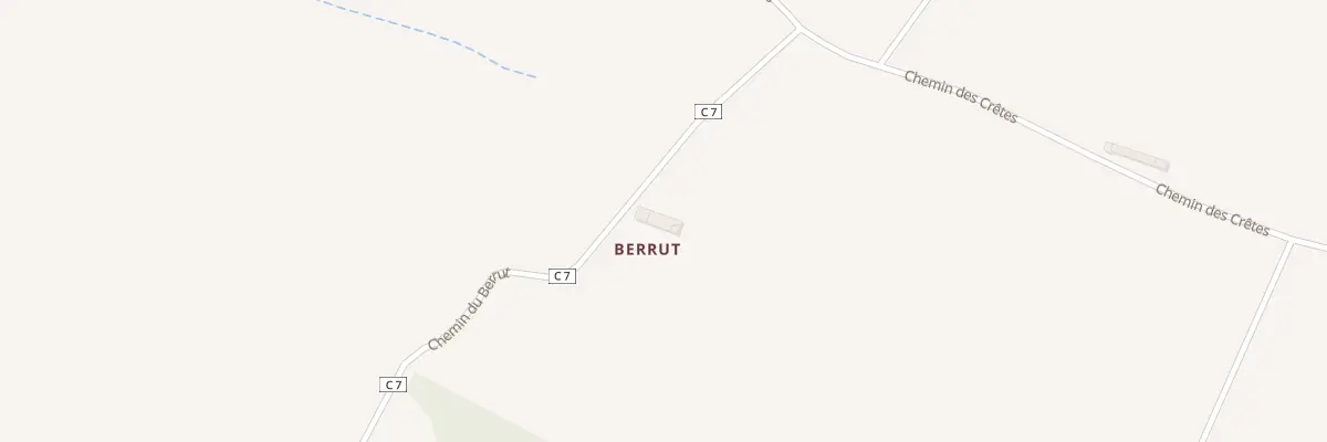 Plan du 83 Berrut à Auragne
