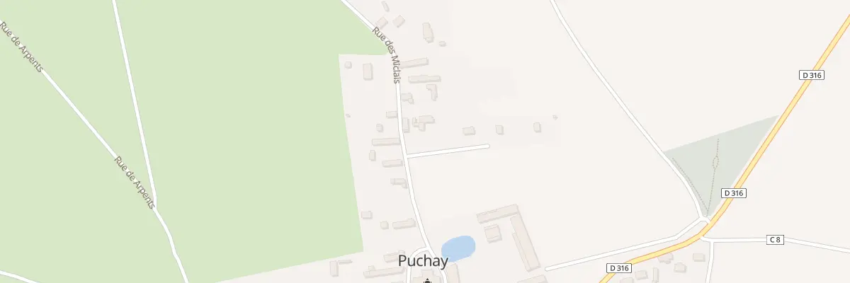 Plan du 8 Rue des Miclais à Puchay