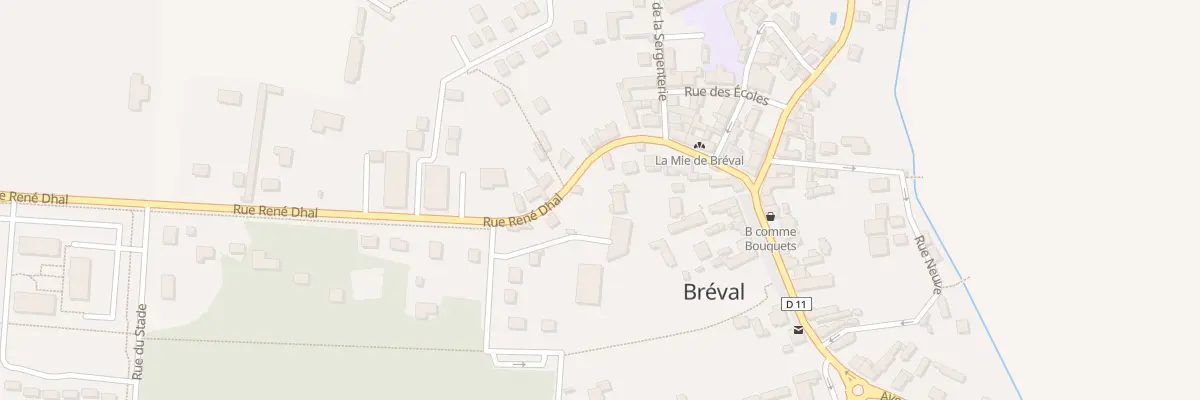 Plan du 1T Rue René Dhal à Bréval